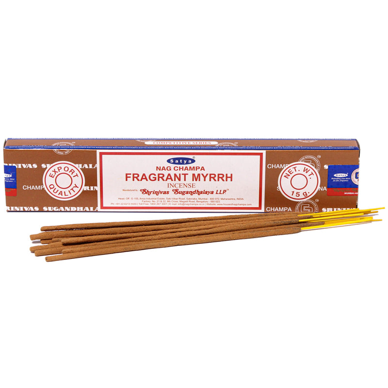 Fragrant Myrrh Incense Sticks - Satya - 15g