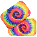 Rolling Tray w/ Lid - Spiral Dye - 11" x 7" - Pulsar
