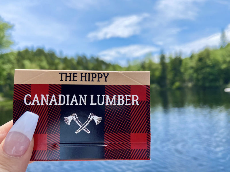 Canadian Lumber - 1.25" Rolling Papers with Tips - The Hippy - Display Box of 22