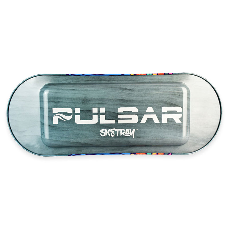 Pulsar Sk8Tray Rolling Tray w/ 3D Lid - Trippin - 7.25" x 19.75"