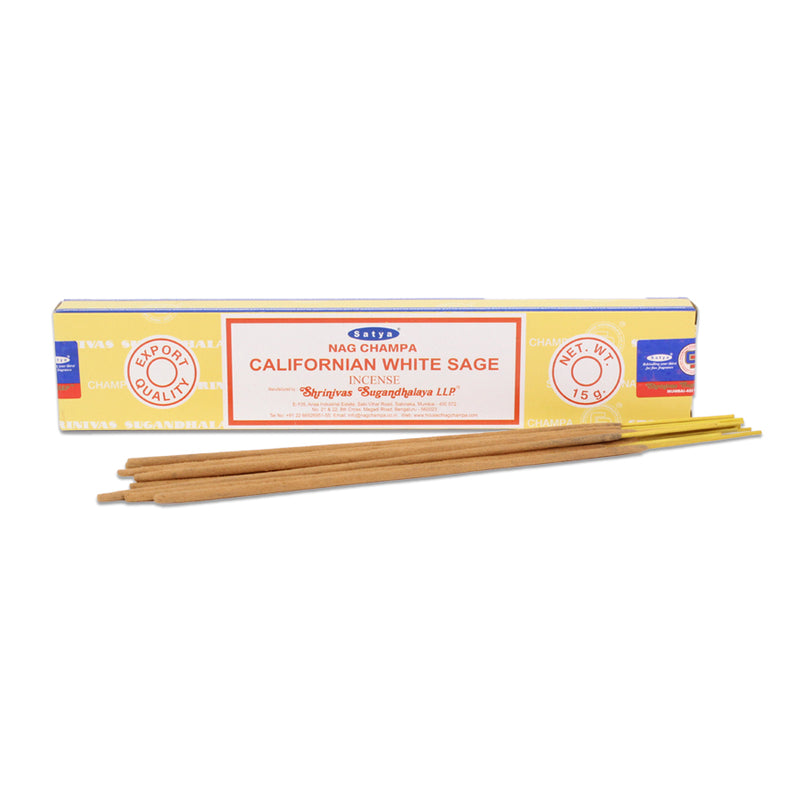 Satya - Californian White Sage - Incense Sticks - 15g - Box of 12