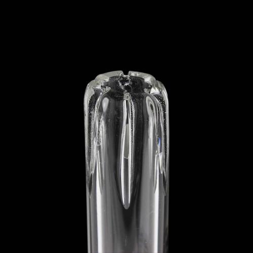 Vertical Slit Diffused Downstem - Closed End for Dabs - Shatter'd Glassworks 3.5"
