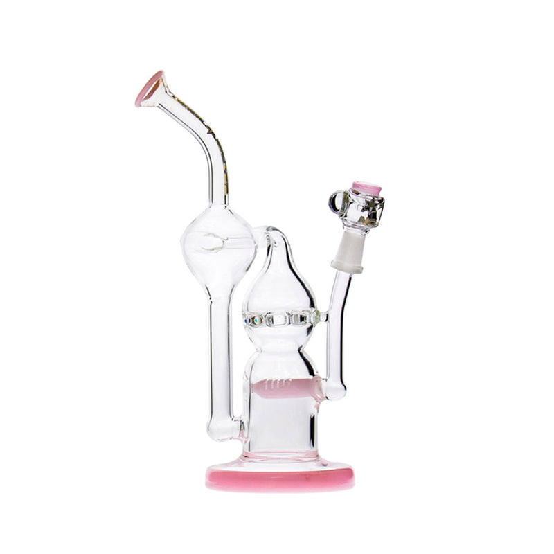 Double Bulb Recycler - 8" - Nice Glass