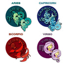 Glastrology - Dab Mats - 8" - 12-Pack Zodiac Set