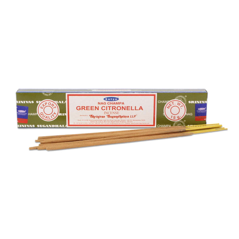 Satya - Green Citronella - Incense Sticks - 15g - Box of 12