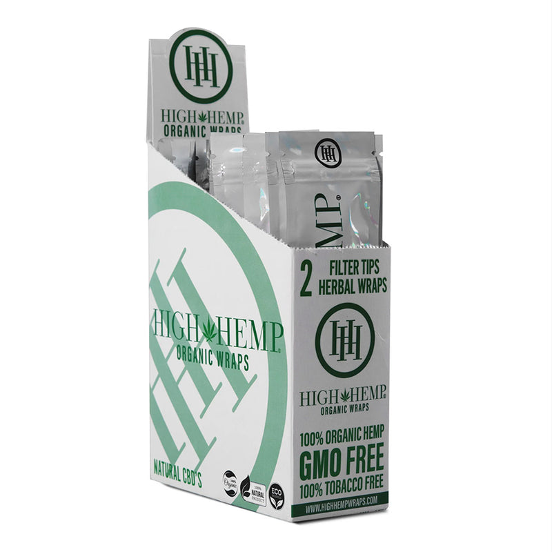 High Hemp Organic Wraps - Original (Just Hemp) - Display Box of 25