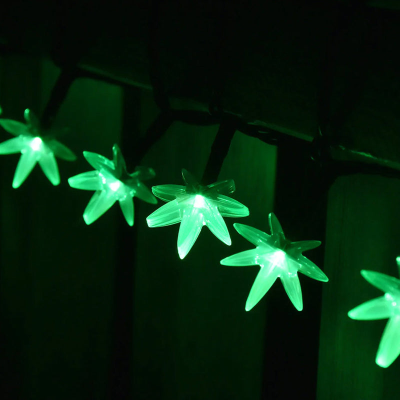 Pulsar - Mini Hemp Leaf LED String Lights - 16ft