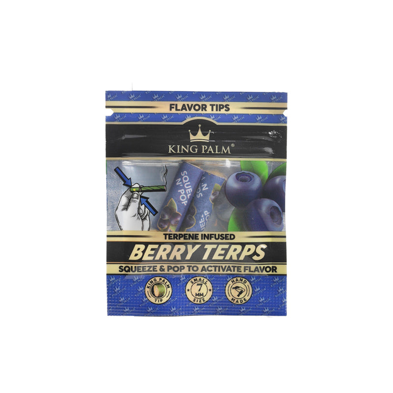 King Palm - Terp Filters - Berry Terps - Display Box of 50 Packs