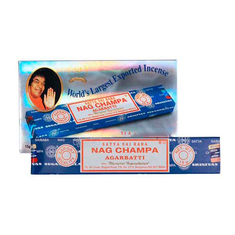 Satya - Nag Champa - Incense Sticks - 15g - Box of 12