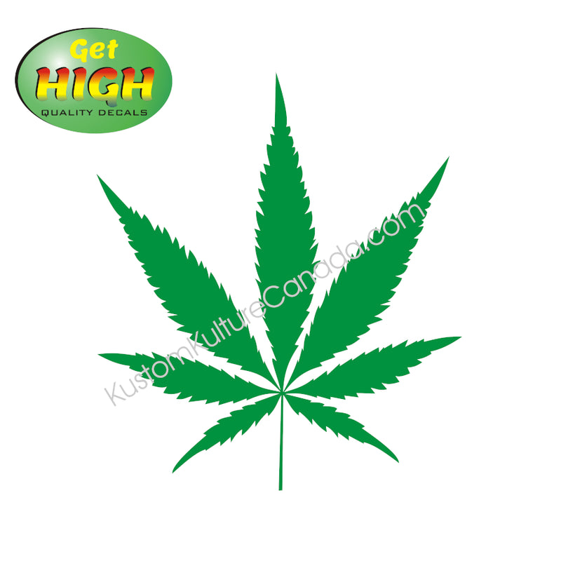 Weed Leaf Decal Sticker - Get High Quality Decals