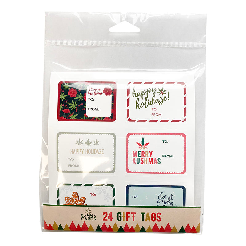 24 Holiday Gift Tags by Canna Cards
