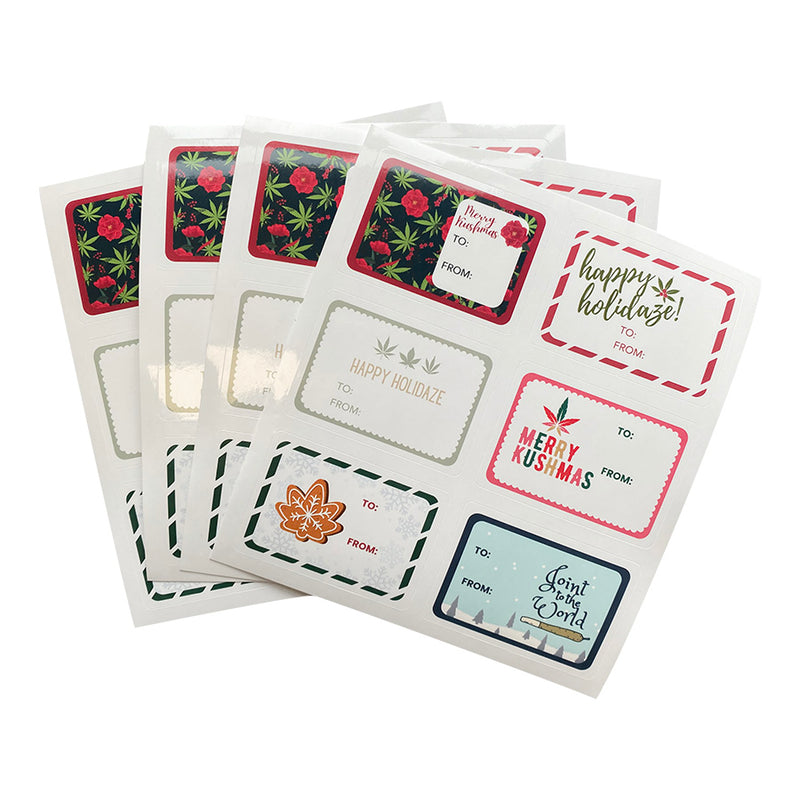 24 Holiday Gift Tags by Canna Cards