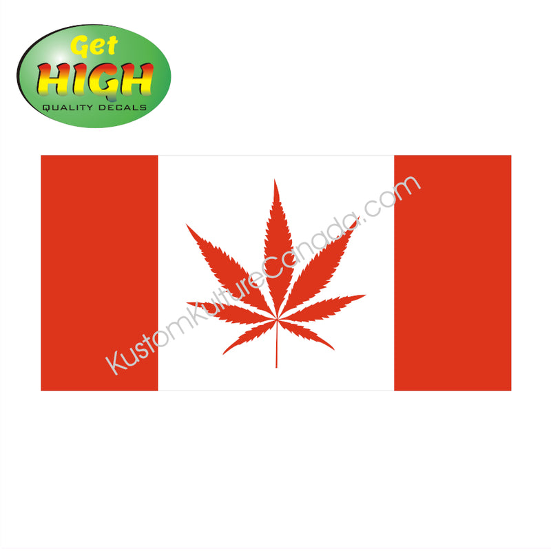 Get High Quality Decals - Simple Canadian Flag