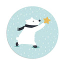 Winter Polar Bear - 8" - Silicone Dab Mat