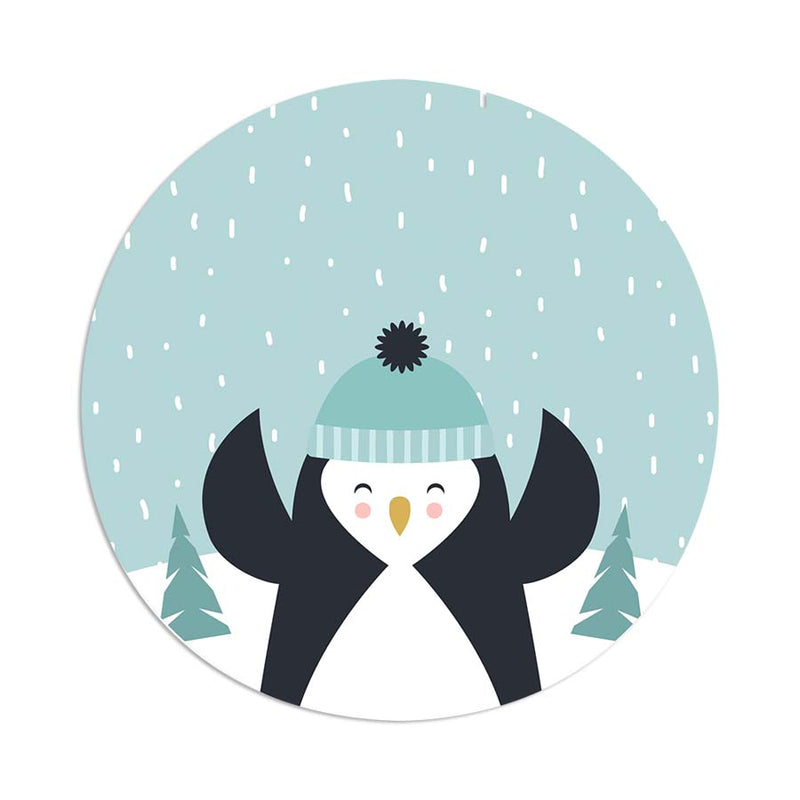 Winter Penguin - 8" - Silicone Dab Mat
